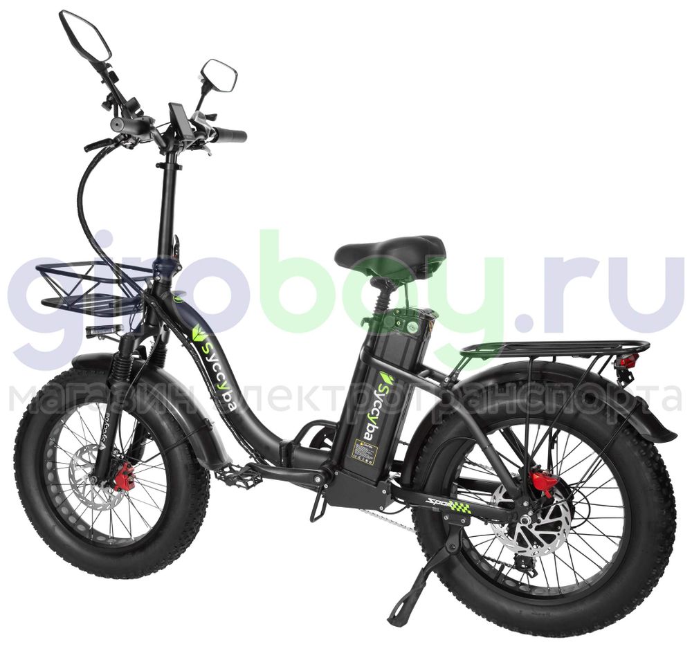 Электровелосипед Syccyba F11 Pro Dual 48V/15Ah (полный привод) 2025 года - Черный обод фото №5