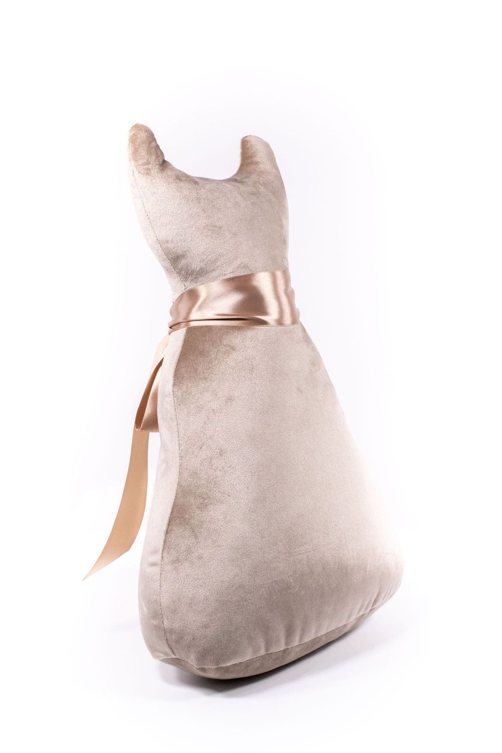 Подушка декоративная Кот Мур Вельвет Беж