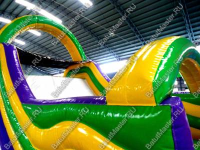Надувной батут "Длинная полоса препятствий" 29*4*5 м