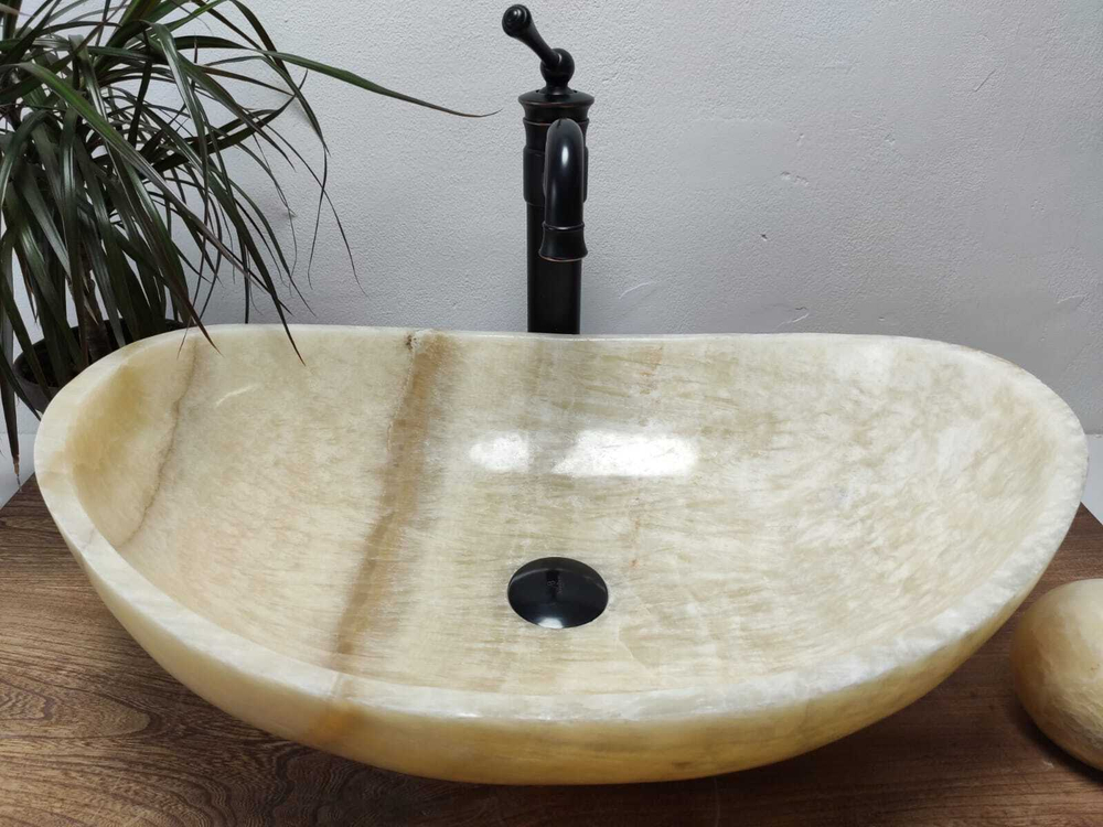 Раковина из оникса Oval Yellow OO-60947 55*38*19 00994