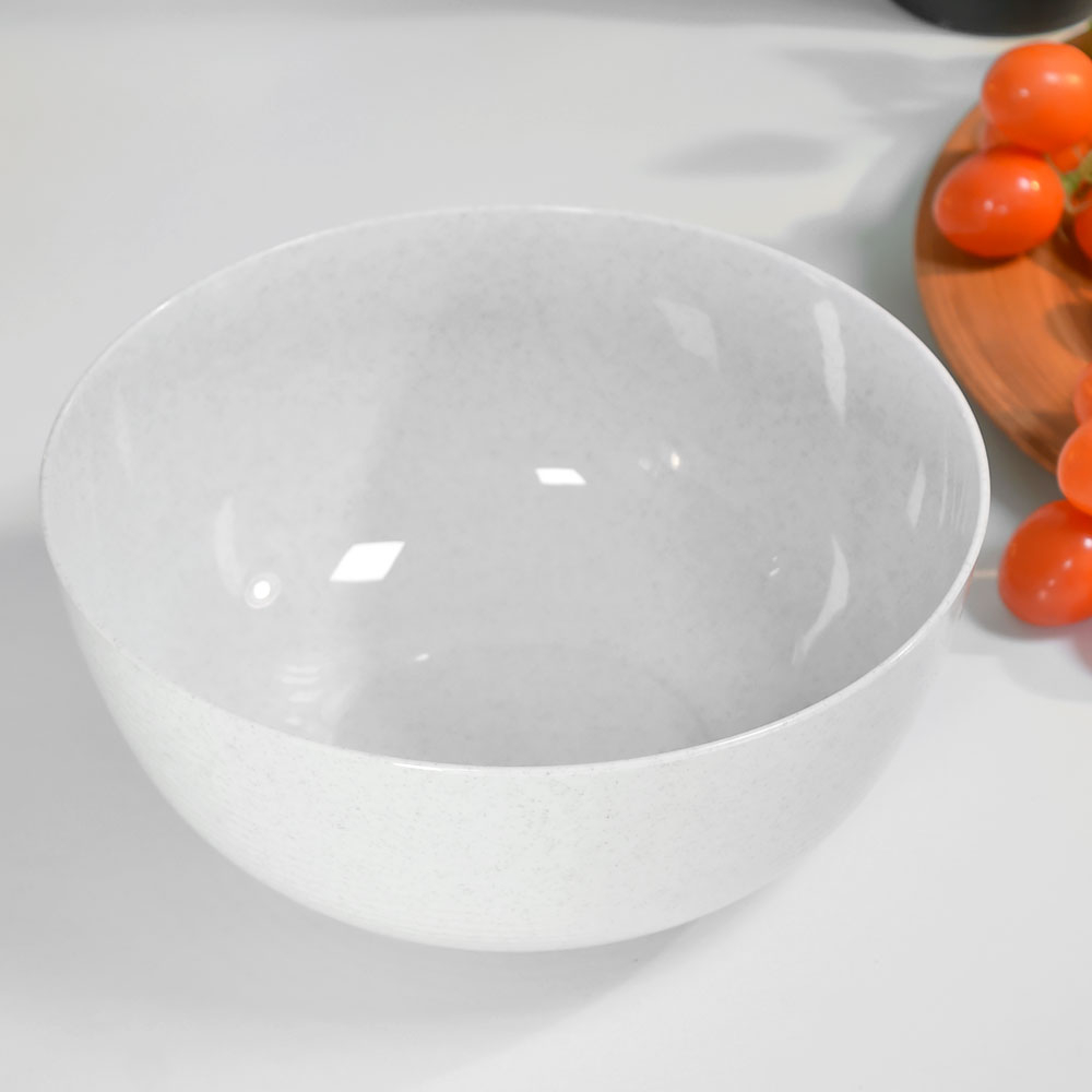 Салатник 2л Basilic, цвет белый мрамор