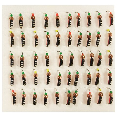 Мормышки Столбик d 3мм. 0.9гр. Вольфрам. Латунный шар Ч/П  (набор 10 штук)