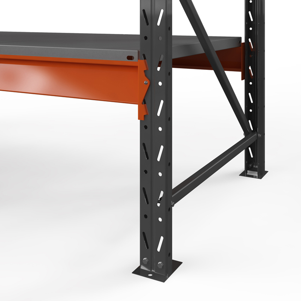 Стеллаж металлический ОПТИМА, 3000х1250х785 мм. Полки: 4 шт. метал.