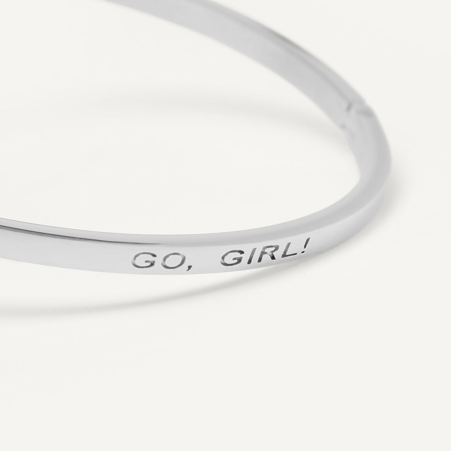 Тонкий Браслет Go, Girl (Вперед, девчонка) – Silver 925
