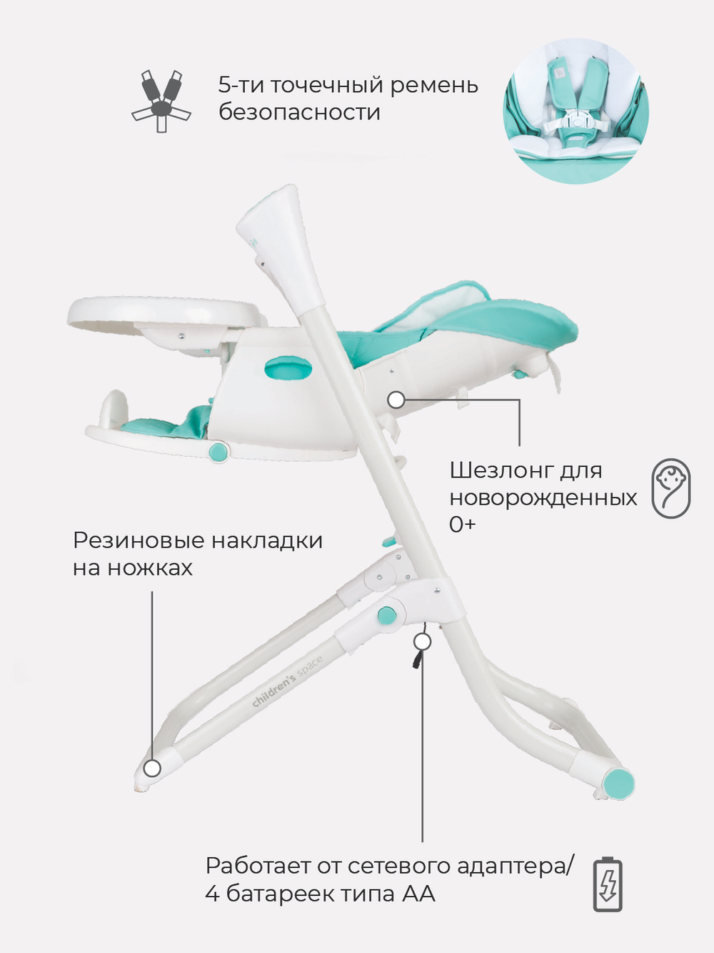 Стул-качели "MELODY" Aruba Blue