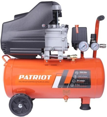 Компрессор поршневой PATRIOT EURO 24-240 K2 масляный + набор пневмоинструмента KIT 5C 525302118