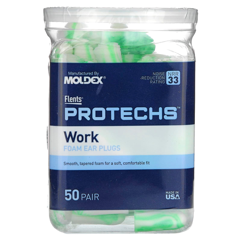 Flents, Protechs, беруши, для работы, 50 пар
