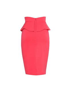 Юбка с баской розовая 11-15SS