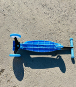 Самокат детский 3-х колесный колеса 150 мм, до 65 кг, голубой арт. 200820219