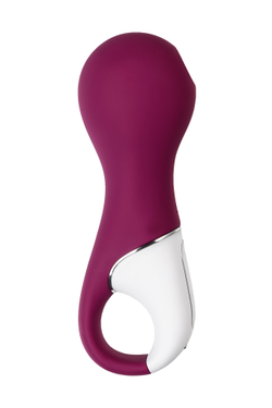 Вакуум-волновой стимулятор клитора с вибрацией Satisfyer Lucky Libra, силикон, бордовый, 15,7 см