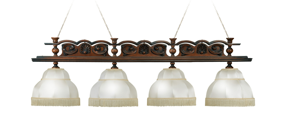 Лампа Ренессанс 4 плафона - ясень