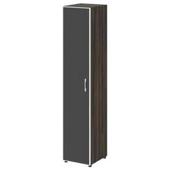 Yalta Шкаф узкий LT.SU-1.10 R (L) black Дуб Мали/Стекло Black 400*450*1987