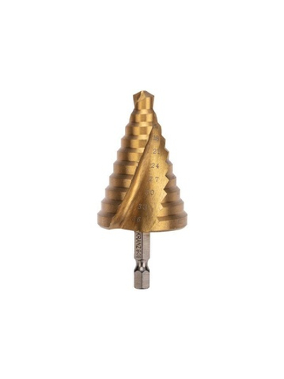 Сверло по металлу ступенчатое 9.0-36.0мм "ТИТАН" Kranz KR-12-6614