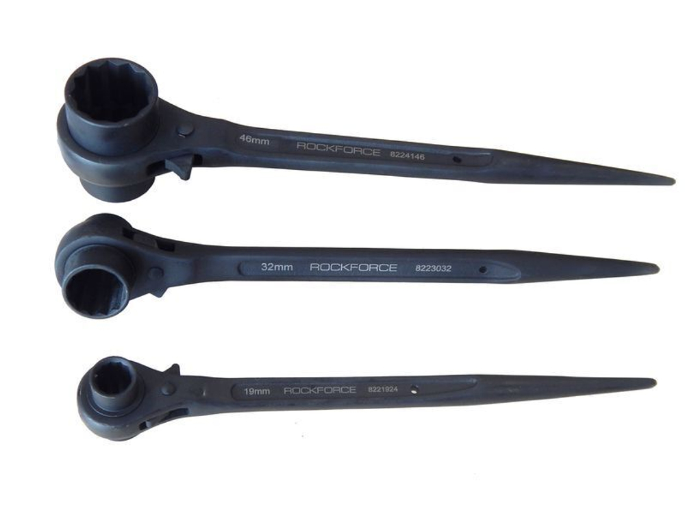 Ключ трещоточный ступичный усиленный 27х30 RockForce##Rock FORCE RF-8222730