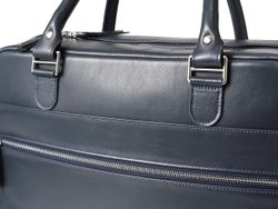 Деловая сумка из натуральной кожи "Alverio Blue"