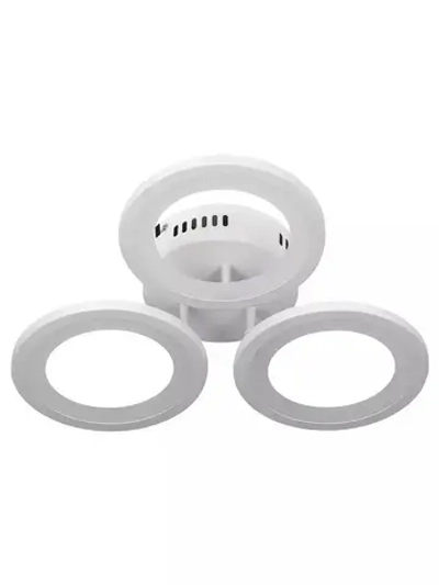 Люстра потолочная светодиодная с пультом ДУ Rivoli белая 60 Вт 3000К - 6200К, светильник на кухню, в детскую, в спальню