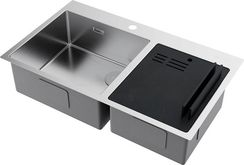 Мойка Omoikiri Akisame 86-2-IN Side нерж. сталь/нержавеющая сталь (арт.4997021)