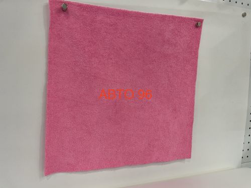 П-01RA / Полотенце из микрофибры для чистки автомобиля, ЭКО (розовый) 40x40 см (1 шт.) Оптом