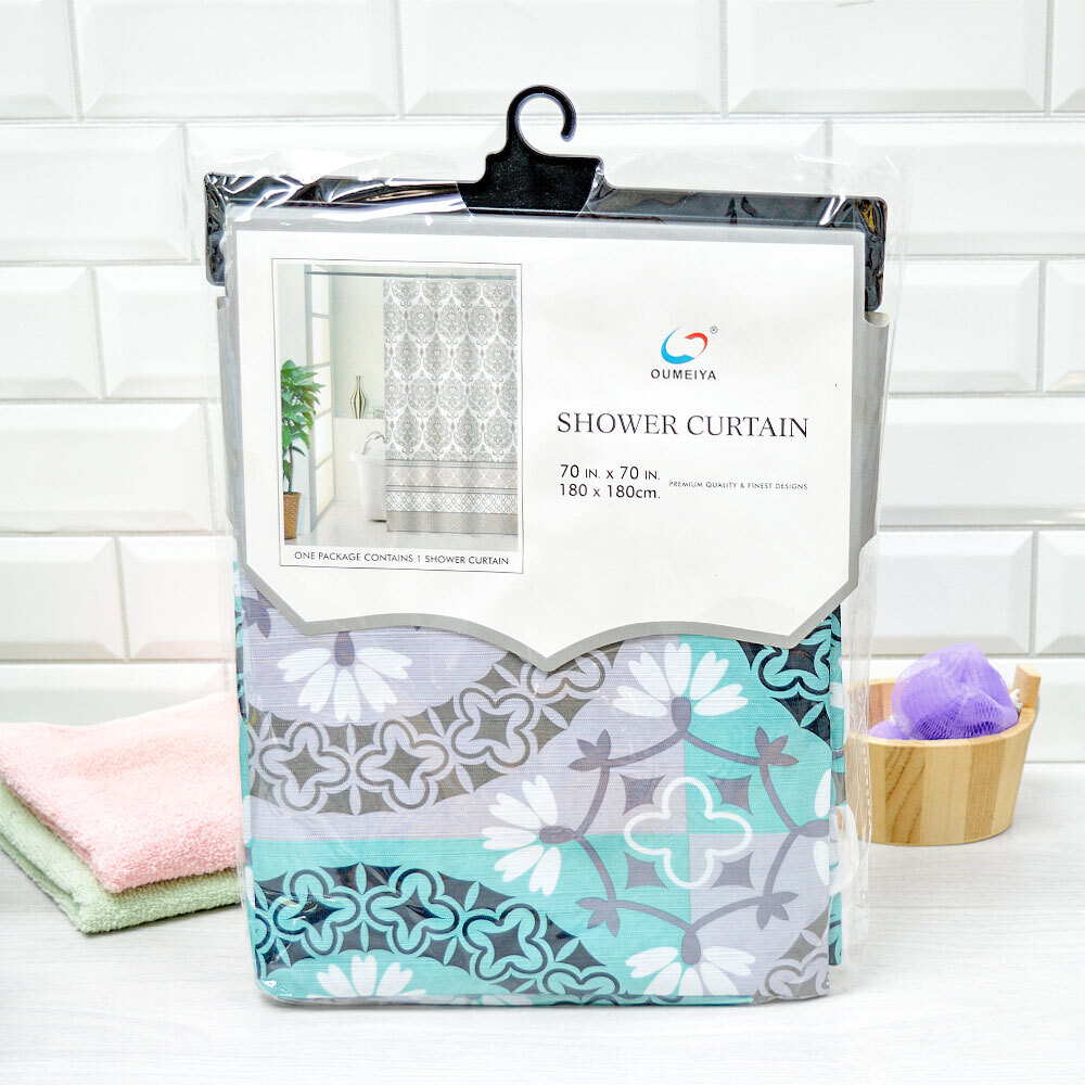 Штора для ванной 180*180см, полиэстер