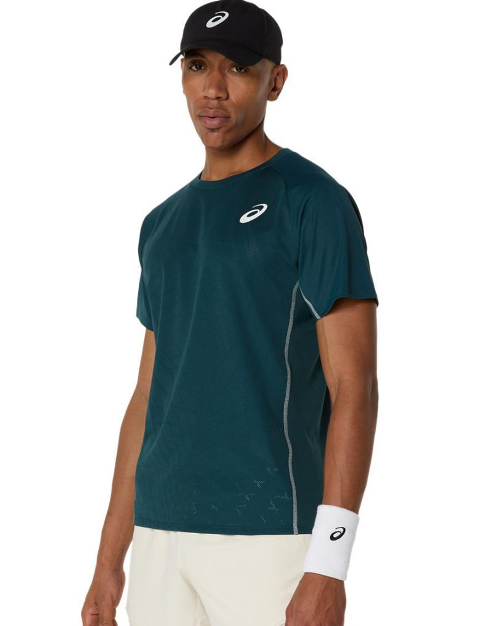 Мужская теннисная футболка Asics Match Actibreeze Short Sleeve - зеленый