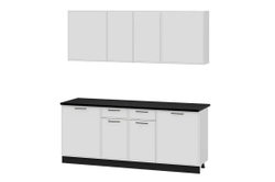 Кухонный гарнитур «Арнуво» Белый Бланж 2 м