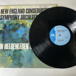 Винтажная виниловая пластинка LP Рихард Штраус Richard Strauss, New England Conservatory Symphony Orchestra, Gunther Schuller, Vol. 5, Ein Heldenleben (Opus 40) (США)