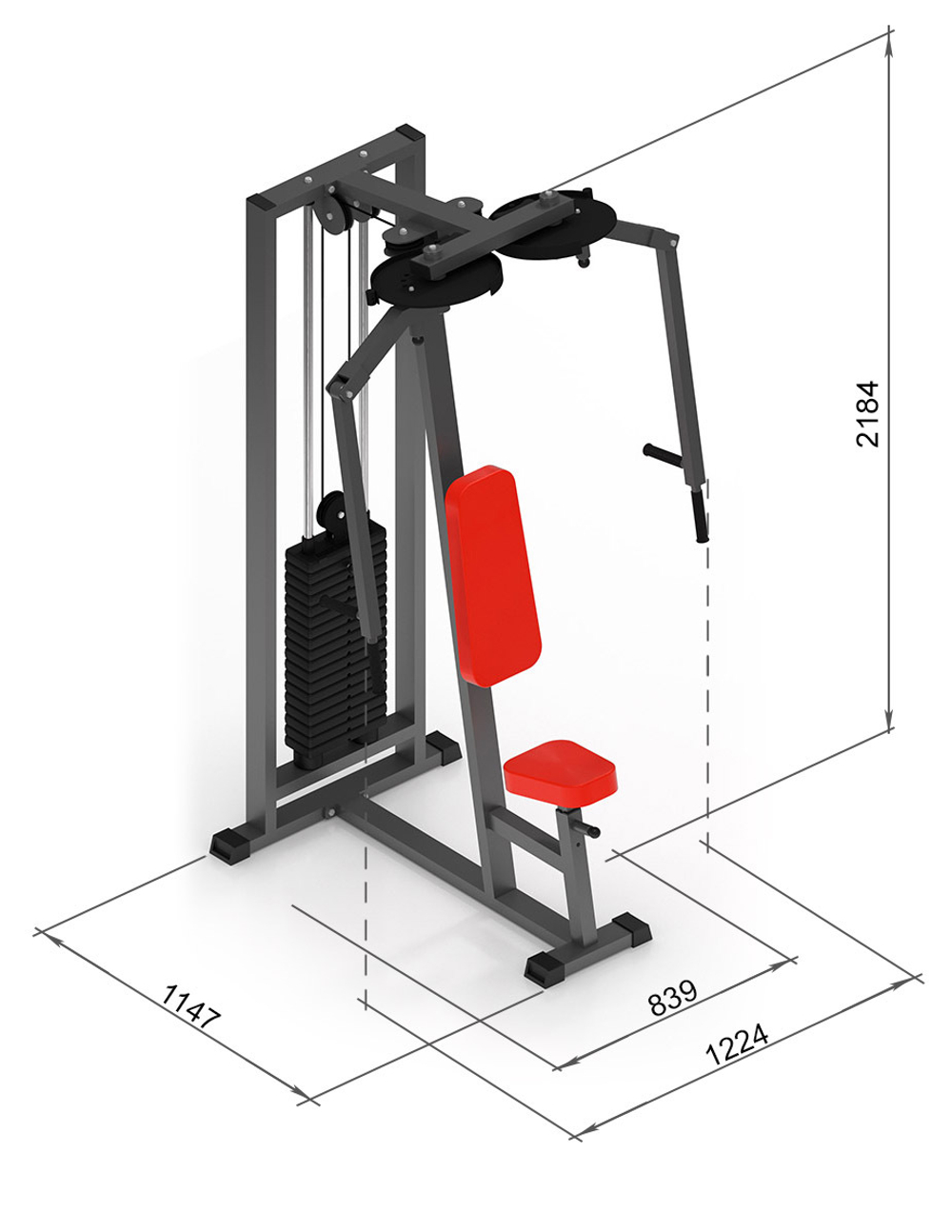 Баттерфляй – задние дельты Черный