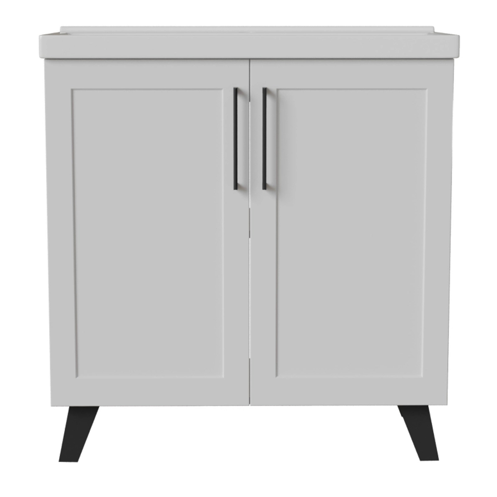 Тумба с раковиной РИФ-80 2 створки белый