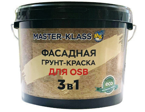 Грунт-краска фасадная для ОСБ 14 кг Строймастер