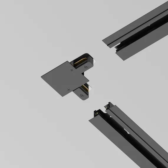 Коннектор L-образный Unity встраиваемый черный Technical tra002cl-11b