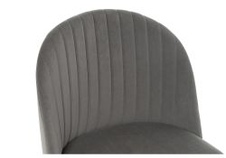 Стул на металлокаркасе Gabi 1 dark gray / black