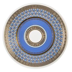 Тортовница на ножке "Golden Blue" d=31см. h=10см (фарфор) (подарочная упаковка)