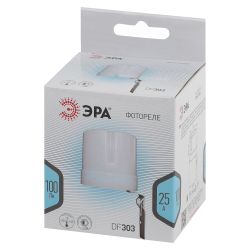 Датчик освещенности ЭРА DF 303 Фотореле серый, настенный, максимальная нагрузка 5500 ВА IP44