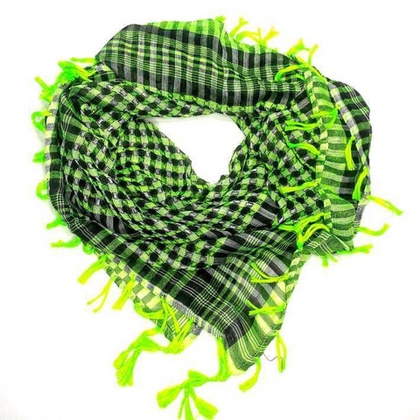 Арафатка-шемаг черно-зеленая