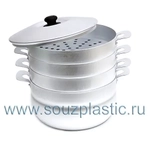 Мантоварка 6л (3 сет.) КАЛИТВА (алюминий)