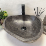 Раковина из речного камня RS-63466 (46*44*15) 0122