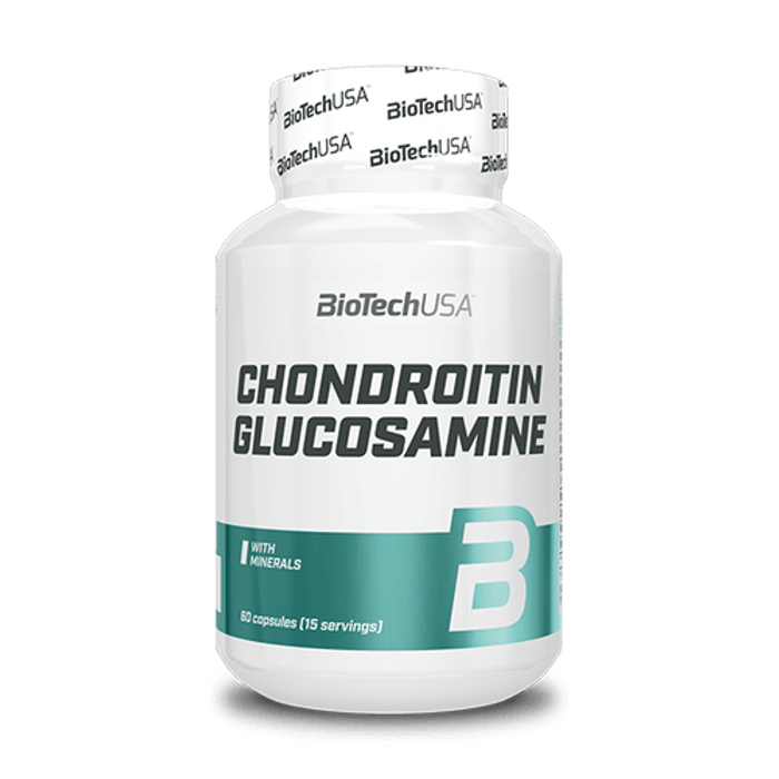 Глюкозамин Хондроитин, Chondroitin Glucosamine, BioTechUSA, 60 капсул