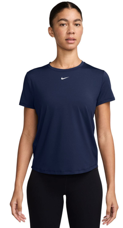 Женская теннисная футболка Nike One Classic Dri-Fit - midnight navy/white