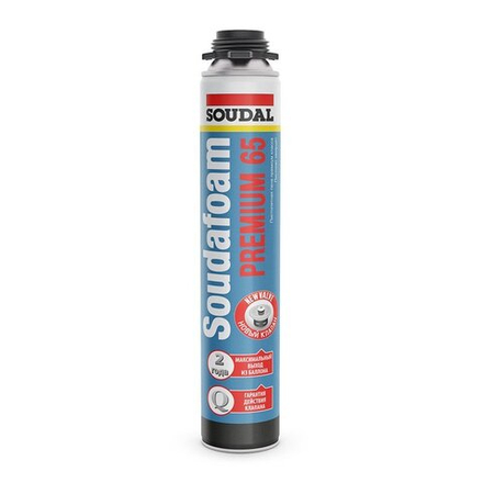 Пена Soudal пистолетная Премиум 65 820мл