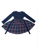 Платье для девочки клетка.