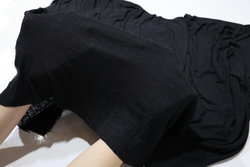 ЧЕРНЫЙ - Паутинка в рубчик (ОЗ85 Елена) (к1 стрела от кромки 45см)