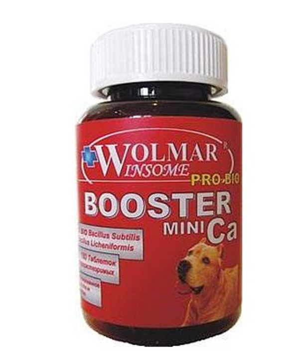 Wolmar Winsome Pro Bio BOOSTER Ca MINI для щенков и мелких собак, 180 таб. (Волмар)