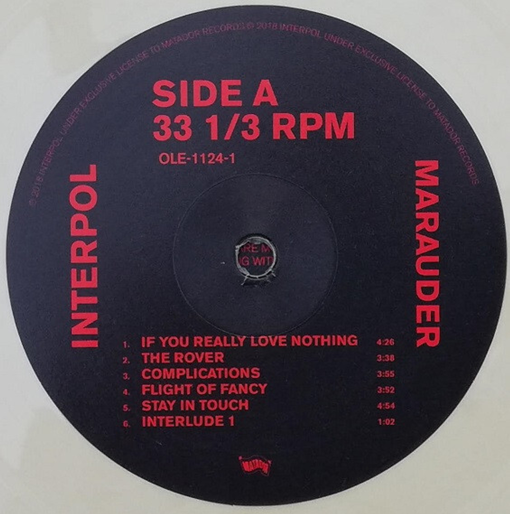 Interpol / Marauder (Coloured Vinyl)(LP)