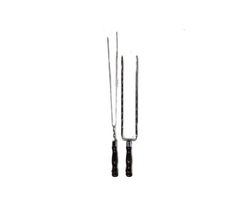 Двойные шампуры с деревянной ручкой