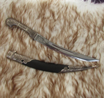 Ятаган сувенирный в коже