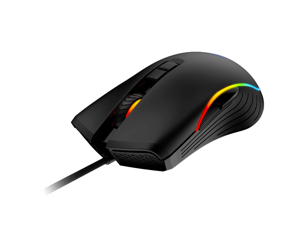 Мышь MSI FORGE GM300 USB2.0/RGB/7 кн./Вес 118г./Кабель 1.5м./Черный
