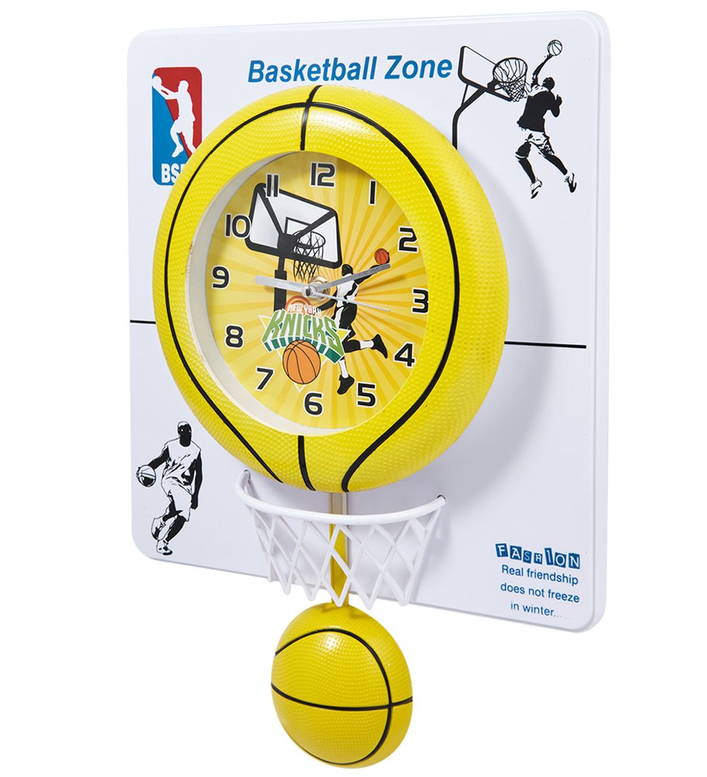 CL-45/1 Часы «Баскетбольный мяч» желтый