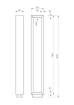 Уличный столб 12W 4000K 4414-1T серый Native Favourite