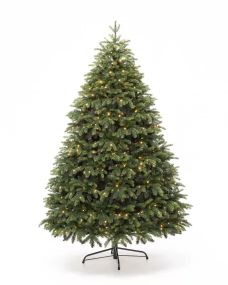 Искусственная елка Богемская 365 см., 1802 теплых белых LED ламп, Литая хвоя+ПВХ, ЕлкиТорг (180365)