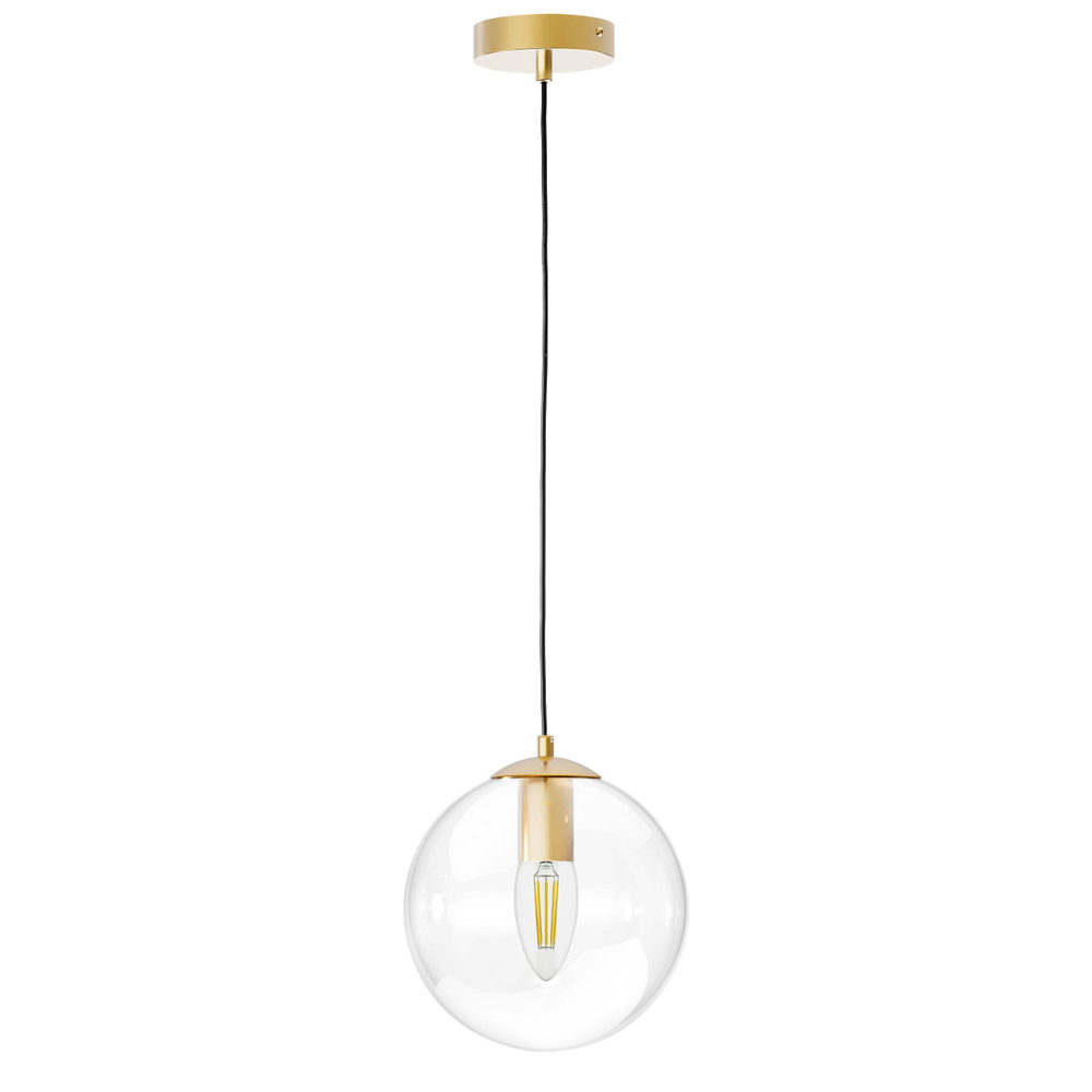 801002 Люстра SFERETTA E27 1х6W (led) E27 ЗОЛОТО/ПРОЗРАЧНЫЙ